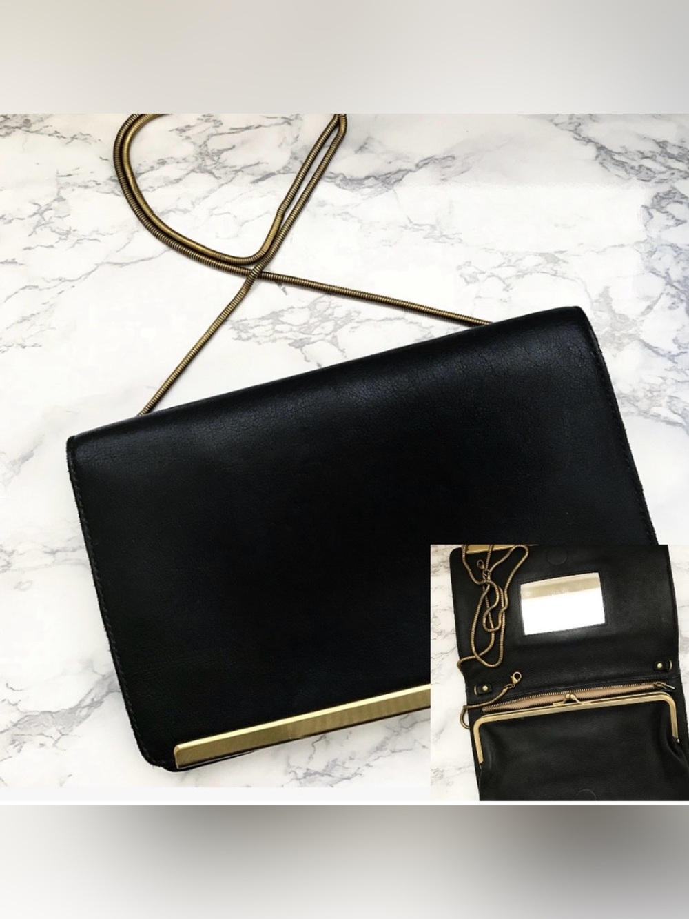 Madewell The Everyday Clutch Leather Cross Body